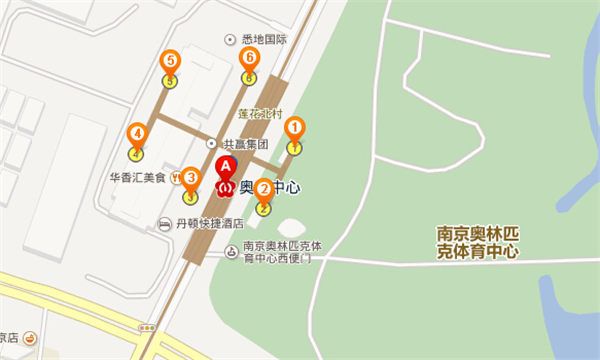 南京奥体中心地铁站出口及周边信息