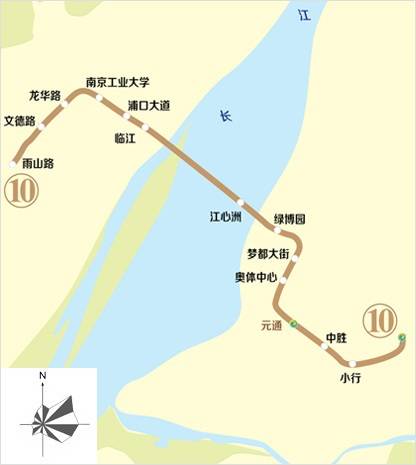 寧天城際線(s8):鳳凰山公園(鳳凰山公園)機場線(s1):南京南站——河海