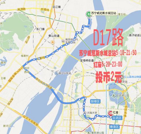 南京公交车36路线路图图片