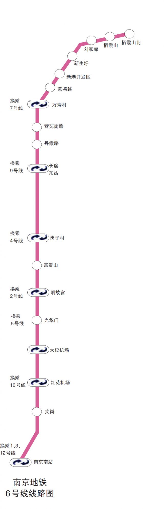 南京地铁6号线路图图片