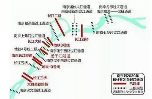 南京交通 南京过江隧道 南京和燕路过江通道线路走向(图 南京和燕