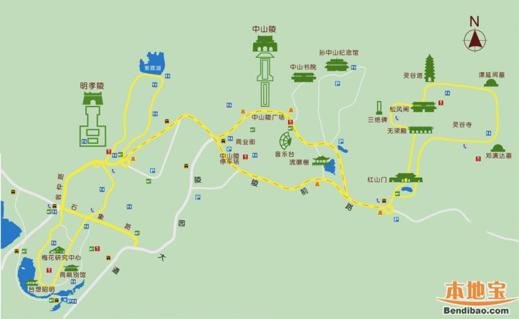 南京二日游最佳路线图图片