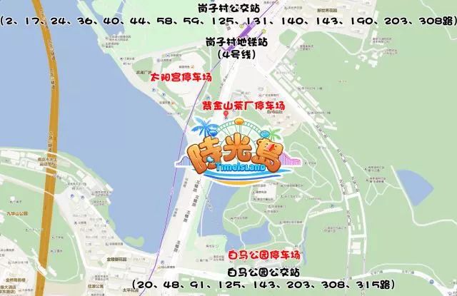 南京白马公园地图图片