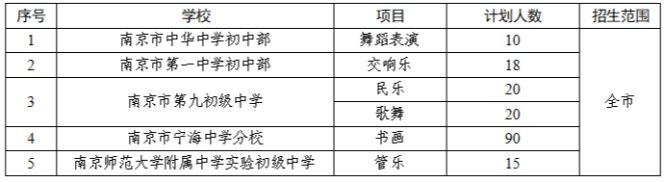 【本地资讯】2026年南京市初中体育艺术特定类型招生办法
