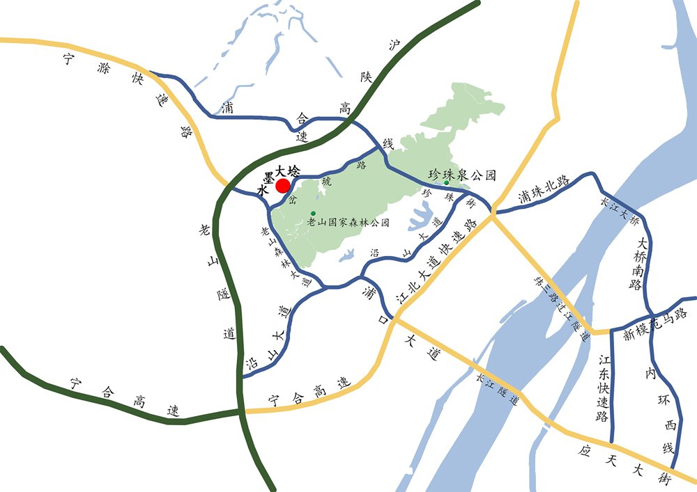 南京水墨大埝怎么去(自驾 公交 地铁路线)