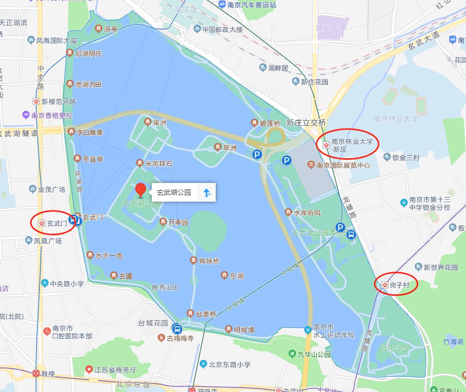 玄武湖公园地铁图片