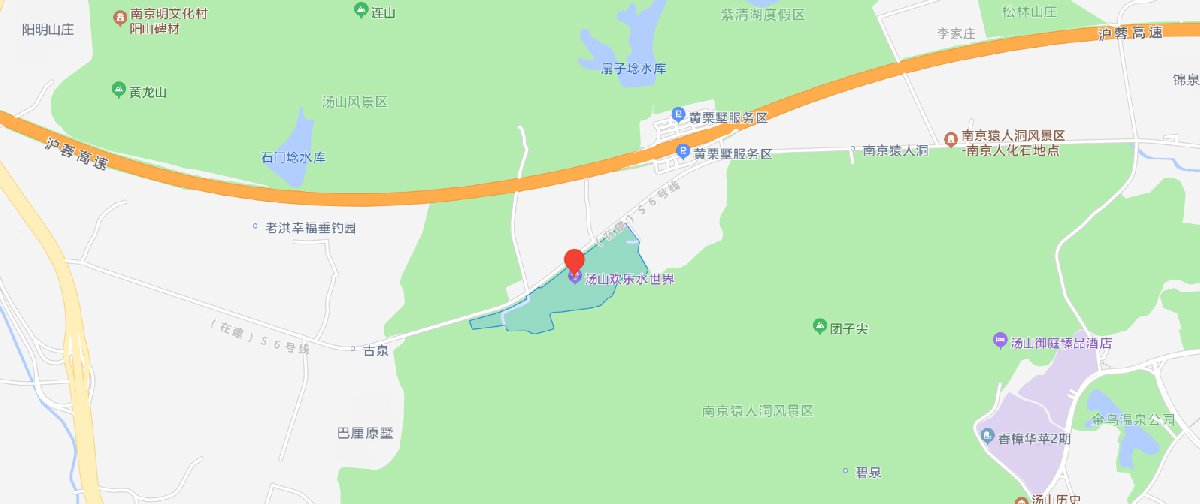 南京汤山高清地图图片