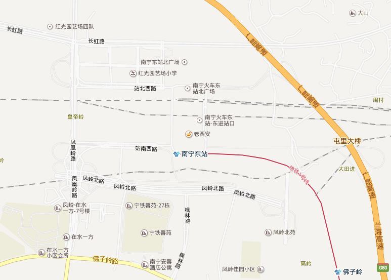 南宁东站地图