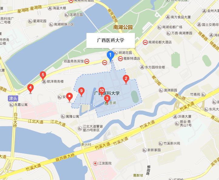 廣西醫科大學地圖- 南寧本地寶