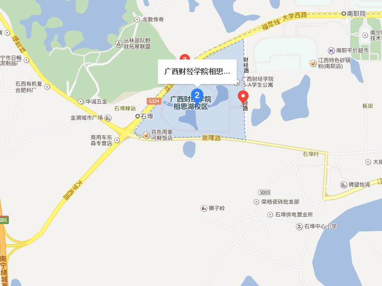 广西财经学院地图图片