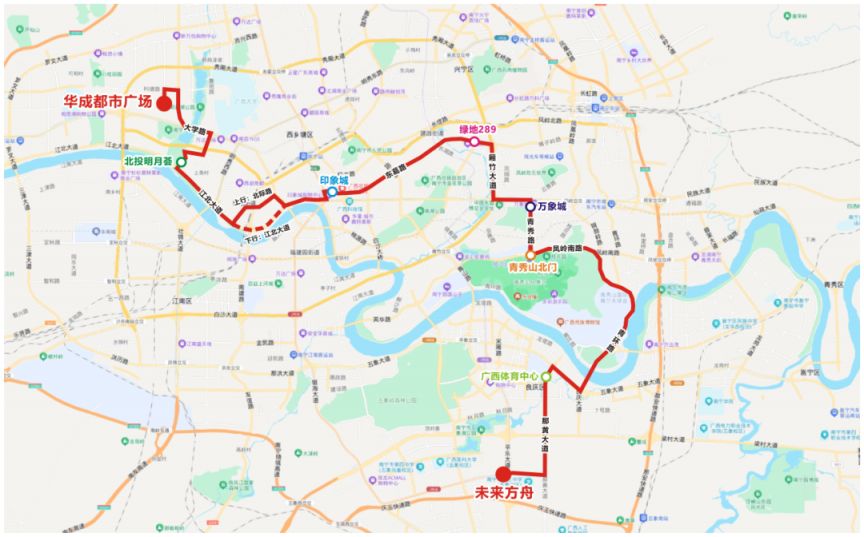 2026年南宁周杰伦演唱会定制公交专线运营时间+走向示意图