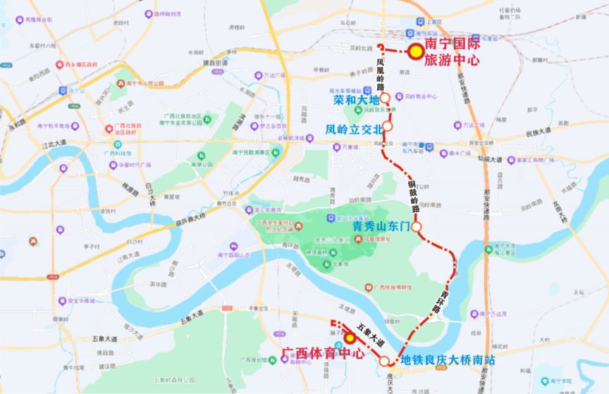 2026年南宁周杰伦演唱会定制公交专线运营时间+走向示意图