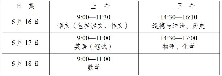 【本地资讯】2026南通中考三天日程一览