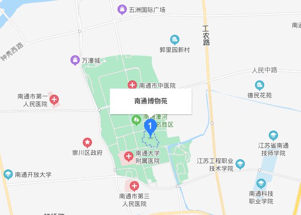 南通博物苑地图图片
