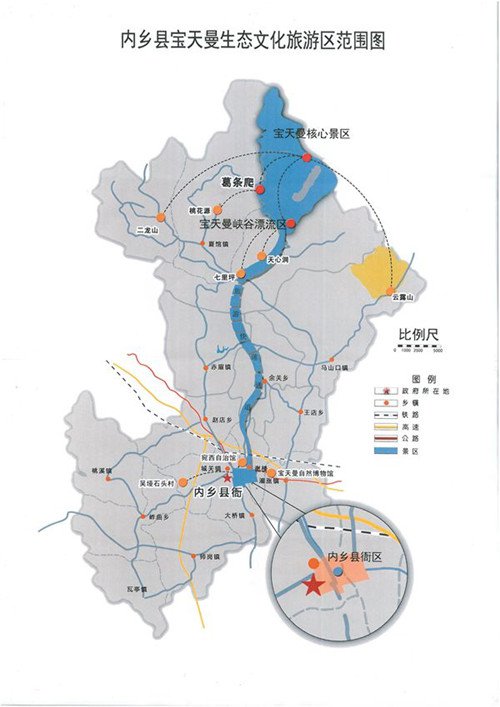 南阳内乡宝天曼景区导览图 南阳内乡宝天曼景区导览图 