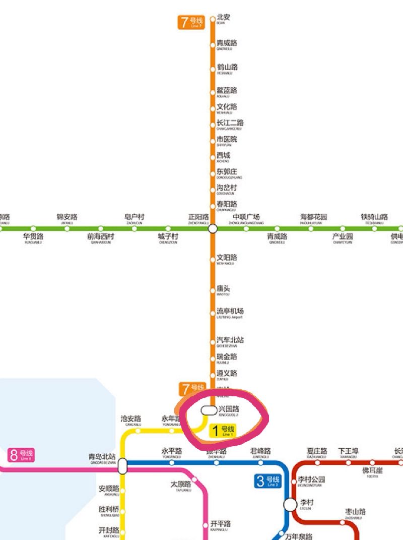 青岛7号线地铁线路图图片