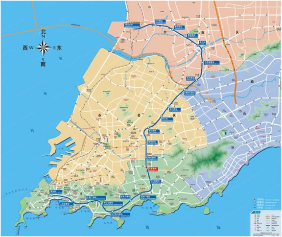 青岛地铁3号线路图图片