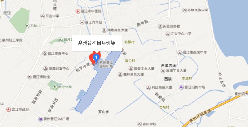 泉州晋江国际机场地图