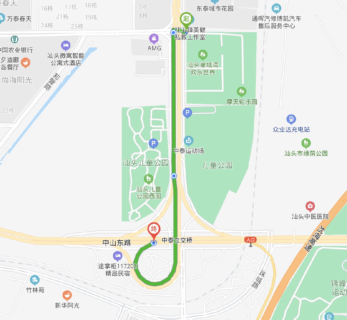 汕头儿童公园地图图片