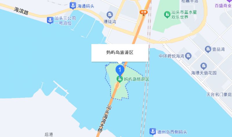 汕头妈屿岛开车自驾路线指引