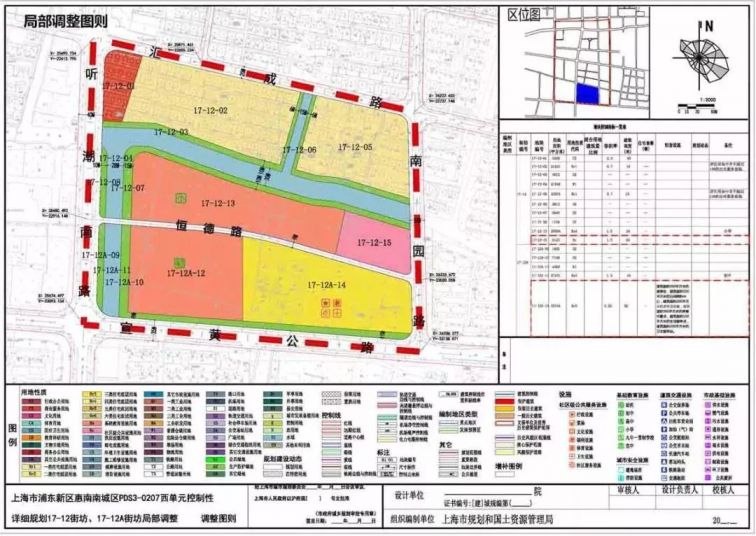 上海市浦东新区惠南老镇区pds3-0205单元控制性详细规划17街坊局部