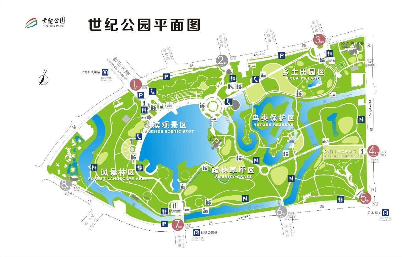 上海景区平面图图片