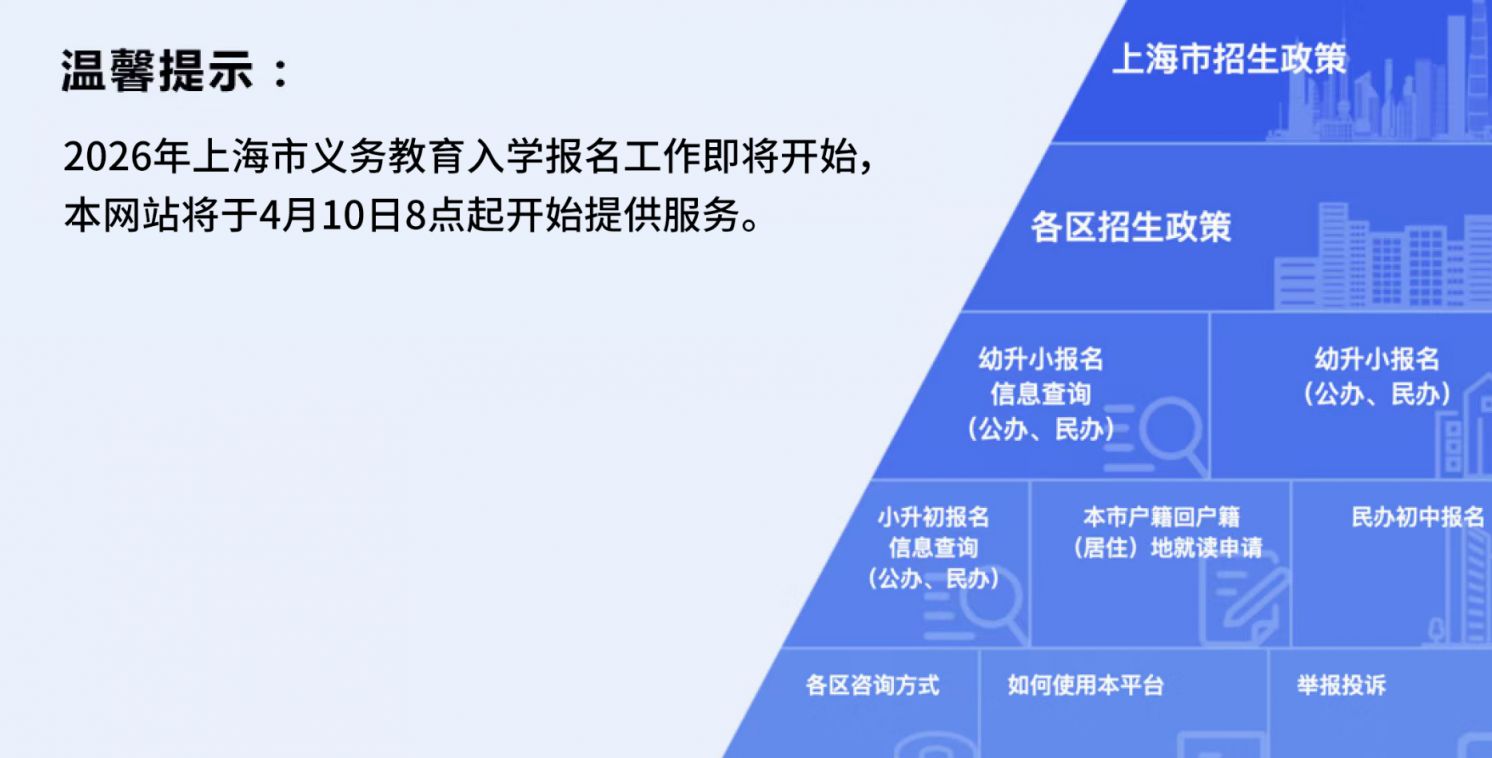 2026年闵行区幼升小报名时间及流程
