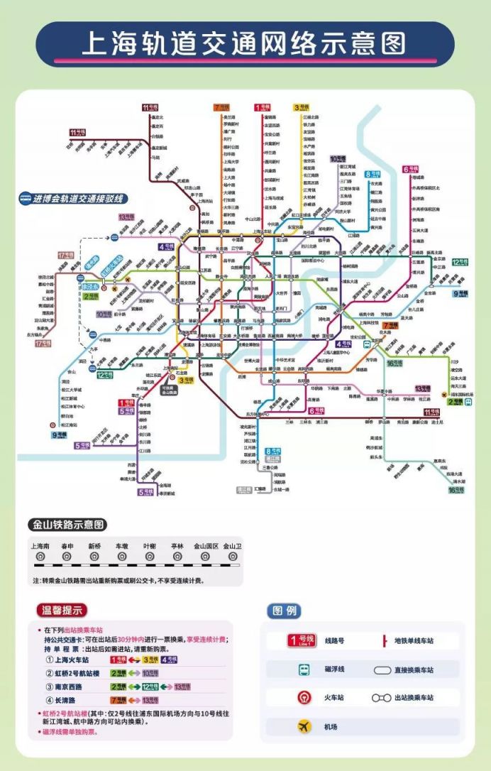 2019上海進博會地鐵出行攻略