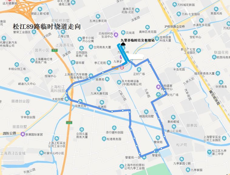 松江沪松线线路图图片