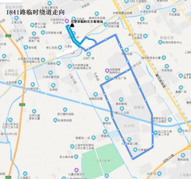 松江沪松线线路图图片