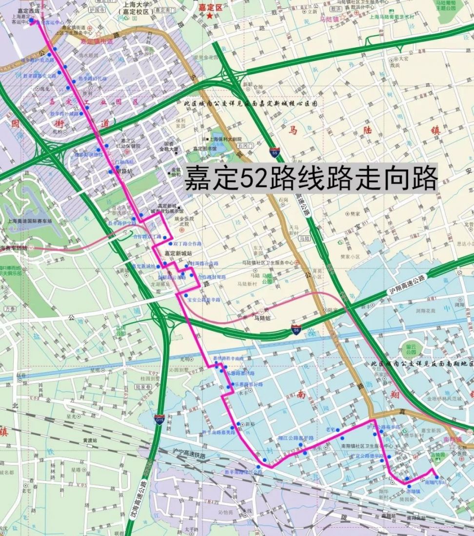 上海公交52路线路图图片