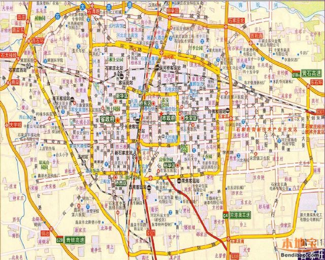 1995年石家庄地图图片