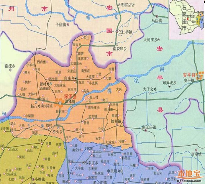 深泽县地图高清版大图图片