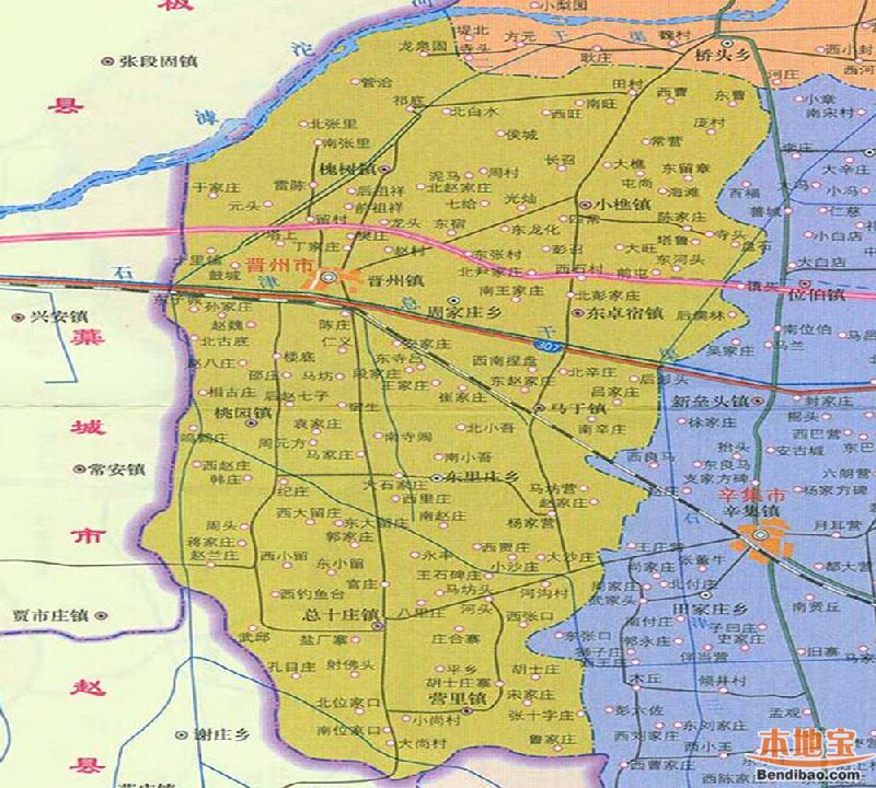 晋州市市区地图图片