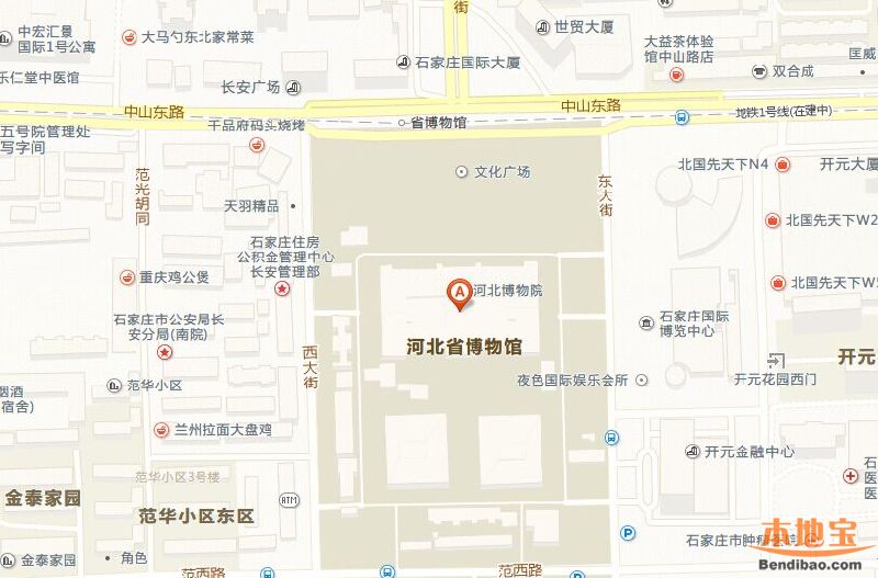河北省博物馆地图
