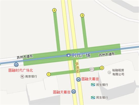 苏州时代广场地铁站出口及周边信息