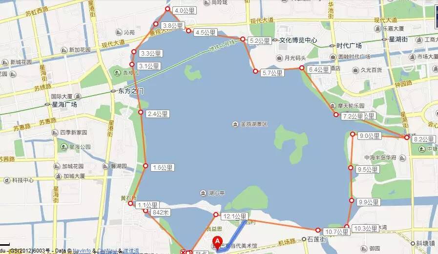 盘点苏州适合跑步的地方 苏州夜跑地图get