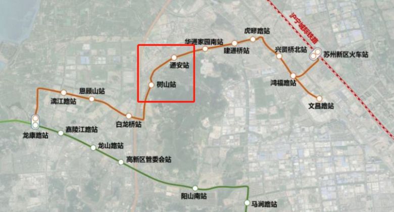 苏州有轨2号线线路图图片