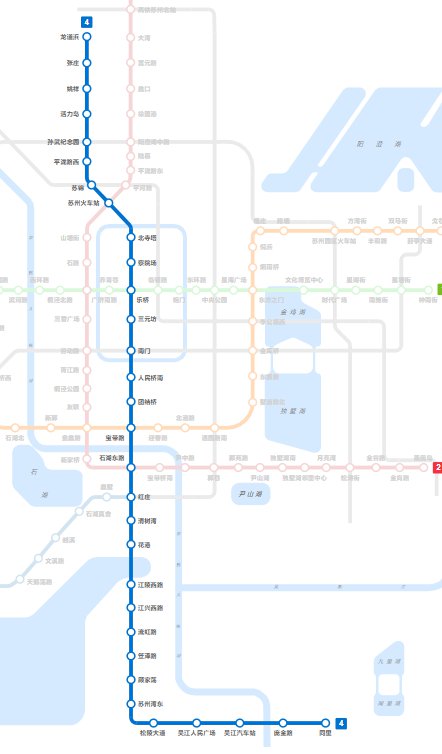 地铁4号线站点 线路图图片