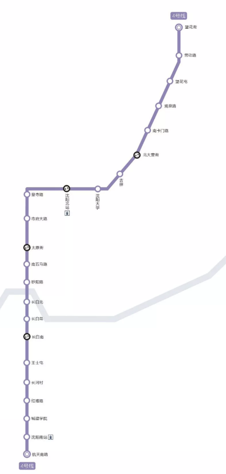 地铁线4号线路图图片