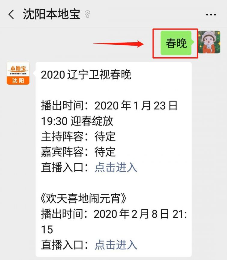 2020辽宁春晚什么时候播 沈阳本地宝