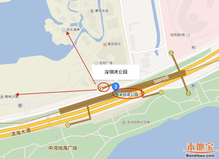 深圳欢乐海岸怎么去位置地铁公交自驾