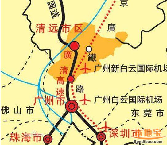 广连高速全程详细地图图片