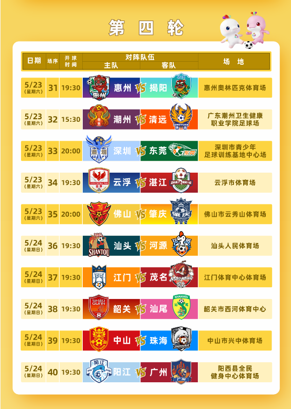[旅游资讯] 2026粤超第四轮门票今晚10点截止预约（5月20日）
