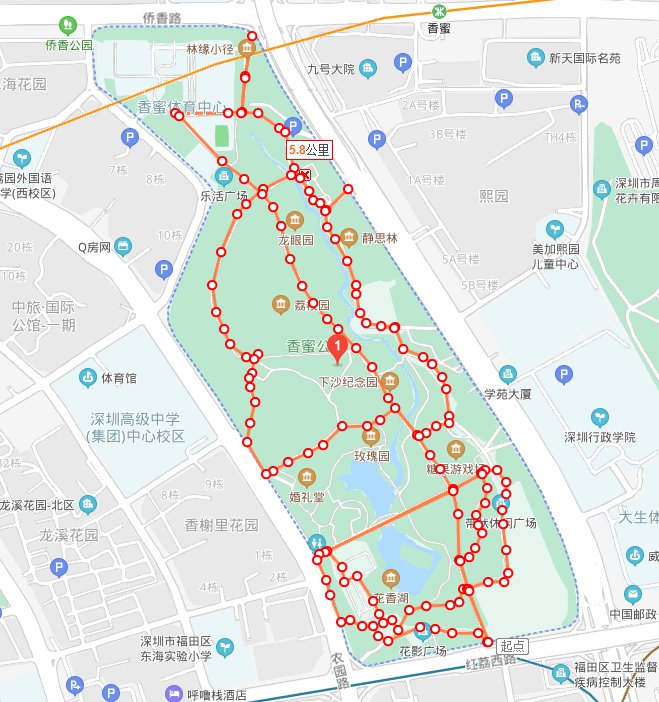 深圳龙华环城绿道地图图片