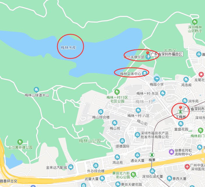 深圳二线关全程地图图片
