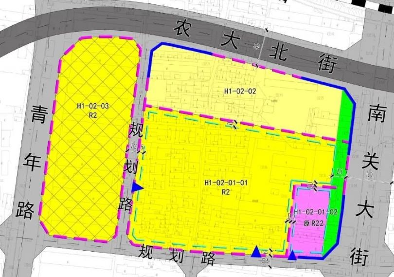 南关大街以西,农大北街以南街区详细规划 