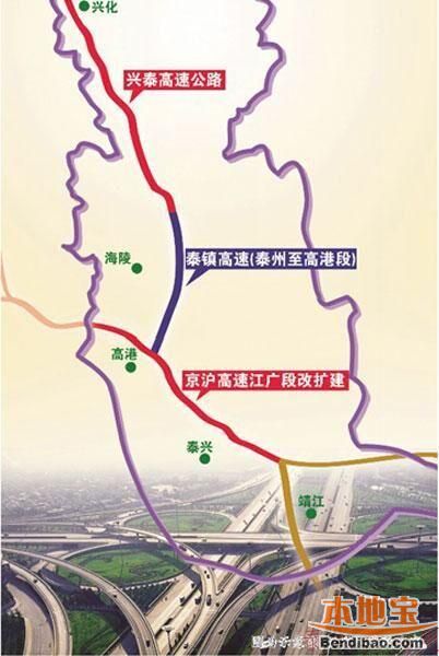 泰东高速路线图图片