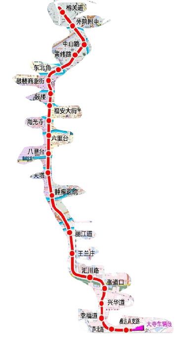 天津地铁7号线线路走向