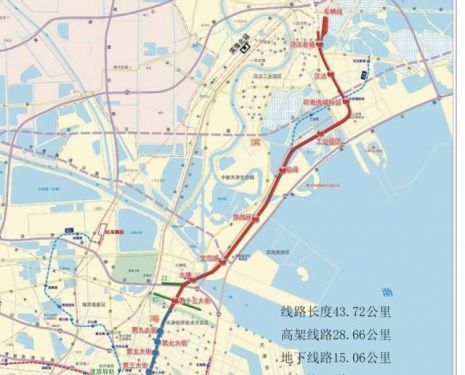 天津地铁z4线规划图图片